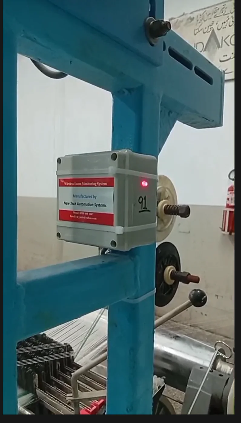 Industrial IoT wireless monitoring hardware installed on production equipment